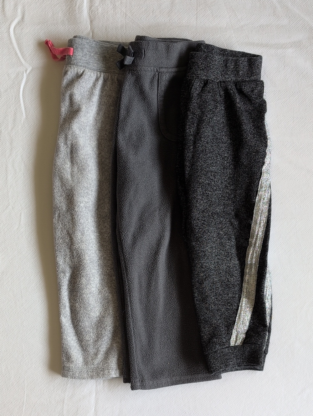 2T Toddler Girl Jogger Sweatpants Bundle DKNY George Circo Fleece 3-Pack Lot